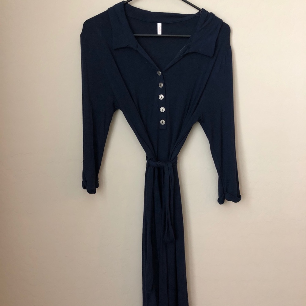 Maternity wrap dress